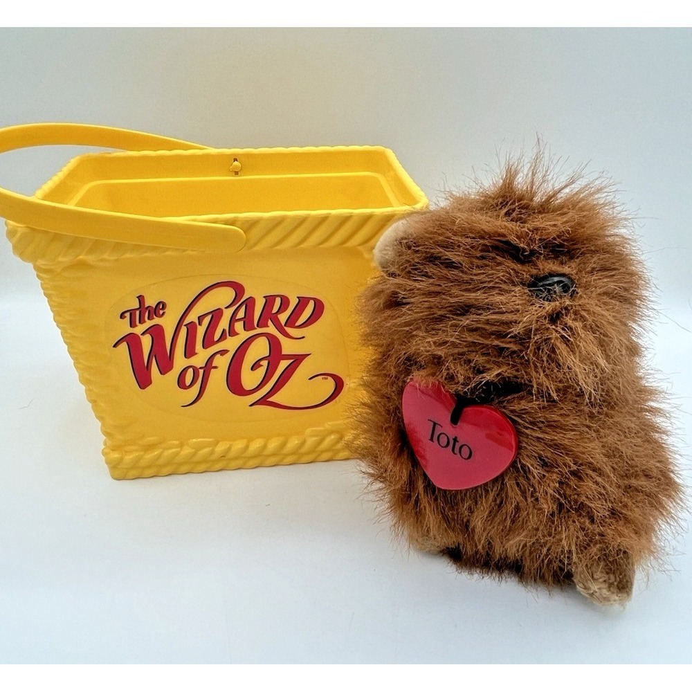 Wizard of Oz Dorothy Costume Basket Plush Toto Dog Prop Circus Halloween